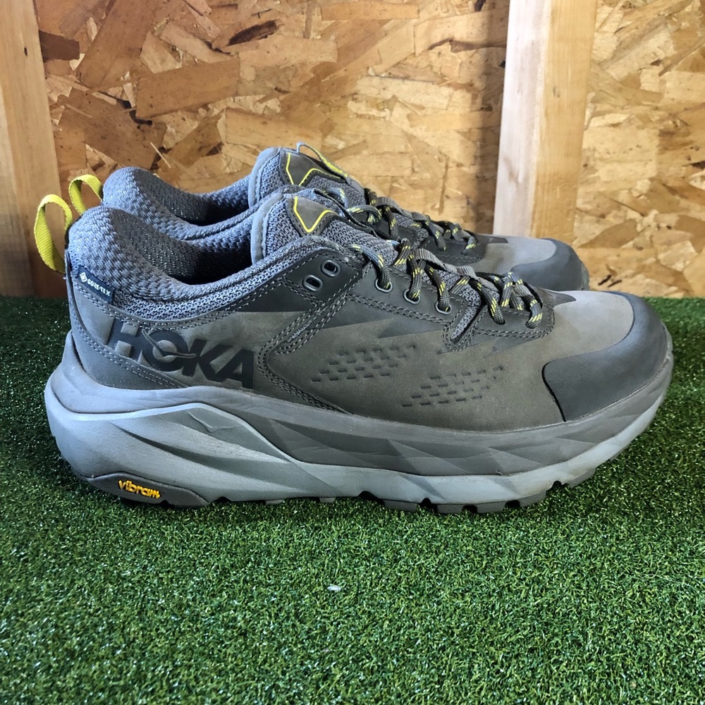 Hoka One One Kaha Low GTX Gray Vibram Athletic Shoes Men’s 8 D Wide